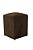 Puff Simples Mari 36cm - Marrom Suede - Imagem 1