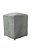 Puff Simples Mari 36cm - Cinza Claro Suede - Imagem 1