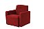 Mini Sofá Poltrona Infantil Estofado - Vermelho Suede - Imagem 1