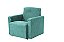 Mini Sofá Poltrona Infantil Estofado - Azul Tiffany Suede - Imagem 1