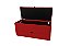 Puff Baú Sapateira com Gaveta Rock 90 para Cama Solteiro - Vermelho - Imagem 2