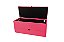Puff Baú Sapateira com Gaveta Rock 90 para Cama Solteiro - Rosa Pink - Imagem 2