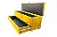 Recamier Puff Baú Sapateira Com Gaveta 1,58 cm Para Cama Box Queen Size - Amarelo - Imagem 1