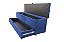 Recamier Puff Baú Sapateira Com Gaveta 1,58 cm Para Cama Box Queen Size - Azul Royal - Imagem 1