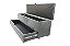 Recamier Puff Baú Sapateira Com Gaveta 1,58 cm Para Cama Box Queen Size - Cinza - Imagem 1