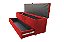Recamier Puff Baú Sapateira Com Gaveta 1,58 cm Para Cama Box Queen Size - Vermelho - Imagem 1