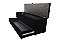 Recamier Puff Baú Sapateira Com Gaveta 1,58 cm Para Cama Box Queen Size - Preto - Imagem 1