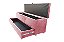 Recamier Puff Baú Sapateira Com Gaveta 1,58 cm Para Cama Box Queen Size - Rosa Claro - Imagem 1