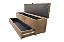 Recamier Puff Baú Sapateira Com Gaveta 1,58 cm Para Cama Box Queen Size - Bege Escuro - Imagem 1