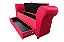 Recamier Puff Baú Sapateira Com Braços e Gaveta 1,38 cm Para Cama Box Padrão - Rosa Pink - Imagem 1