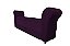 Recamier Puff Baú Sapateira Com Braços e Gaveta 1,38 cm Para Cama Box Padrão - Roxo - Imagem 2