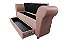 Recamier Puff Baú Sapateira Com Braços e Gaveta 1,38 cm Para Cama Box Padrão - Rose Claro - Imagem 1