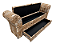 Recamier Puff Baú Sapateira Com Braços e Gaveta 1,58 cm Para Cama Box Padrão - Animal Print - Imagem 5