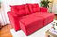 Sofá Texas 2 Lugares Retrátil 1,80m  Em Suede - Vermelho - Imagem 4
