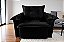 Poltrona Paris Retrátil 1 Lugar Braço De Pillow Preto - Imagem 1