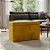 Puff Baú Retangular Estofado Com Pistão á Gás Para Sala, Quarto e recepção - Amarelo - Imagem 1