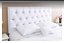 Cabeceira painel capitonê para cama box padrão 1,38 cm  - Branco corino - Imagem 1
