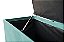 Puff Baú Laís 160 cm Para Cama de Casal Queen Size - Azul Tiffany - Imagem 3