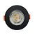 Spot Easy Led Redondo Preto 7W Luz Branca Quente 3k - Imagem 1