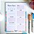 Bloco Planner Diário - Floral - Imagem 2