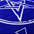 Toalha Pentagrama Força Wicca para Tarô Azul e Branco 70CM - Imagem 5