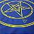 Toalha Pentagrama Wicca Para Leitura de Tarô Azul 70CM - Imagem 2