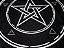 Toalha Pentagrama Força Wicca para Tarô Preto e Cinza 70CM - Imagem 6