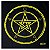 Toalha Wicca Pentagrama Toalha Tarô com Brilho Pto/Am 70CM - Imagem 1