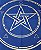Toalha Wicca Pentagrama Toalha Tarô com Brilho Azul Pta 70CM - Imagem 6