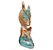 Buda Tailandês da Prosperidade Orando Azul Gold 12cm - Imagem 2