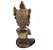 Buda Tailandês da Prosperidade Orando Vermelho Gold 12cm - Imagem 2