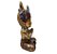Buda Tailandês da Prosperidade Orando Vermelho Gold 12cm - Imagem 4