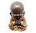 Mini Buda da Felicidade Rezando Prosperidade Marrom 7cm - Imagem 1