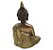 Buda Tailandês Yoga Orando Buda Cobre Brilhante 12 cm - Imagem 3