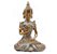 Buda da Reflexão Yoga Orando Buda Gold Brilhante 12 cm - Imagem 1