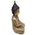 Buda Tibetano da Sabedoria Meditação Gold Com Strass 15cm - Imagem 2