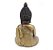 Buda Tibetano da Sabedoria Meditação Gold Com Strass 15cm - Imagem 3