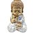 Baby Buda da Sabedoria Buda Rezando Brilhante Gold 9 cm - Imagem 2