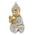 Baby Buda Tailandês Rezando Buda Acenando Brilhante 10 cm - Imagem 1