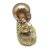 Estátua Buda Surdinho Estatueta Monge 9 cm Dourado - Imagem 2