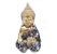 Estátua Buda Tibetano Meditando Estatueta 10 cm Dourado - Imagem 1