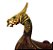 Incensário Vareta Barco Viking Cor Gold em Resina 33 cm - Imagem 2