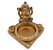 Incensário Vareta Ganesha c/ Porta Velas Dourado Brilho - Imagem 1