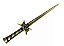 Punhal Athame Wicca Triluna Para Ritual Sem Corte 20cm - Imagem 1