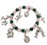 Pulseira São Cosme e Damião Rosa e Verde  Ajustável - Imagem 1