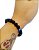 Pulseira Unisex Olho Grego da Sorte Ajustável Preta - Imagem 3