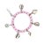 Pulseira Obá Orixás Umbanda Candomblé Rosa Ajustável - Imagem 2