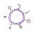 Pulseira Nanã Buruquê Orixás Umbanda Candomblé Ajustável - Imagem 2