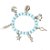 Pulseira Feminina de Iemanjá Rainha do Mar Orixá Ajustável - Imagem 2