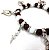 Pulseira Xangô Orixás Umbanda Ajustável Branca e Marrom - Imagem 4